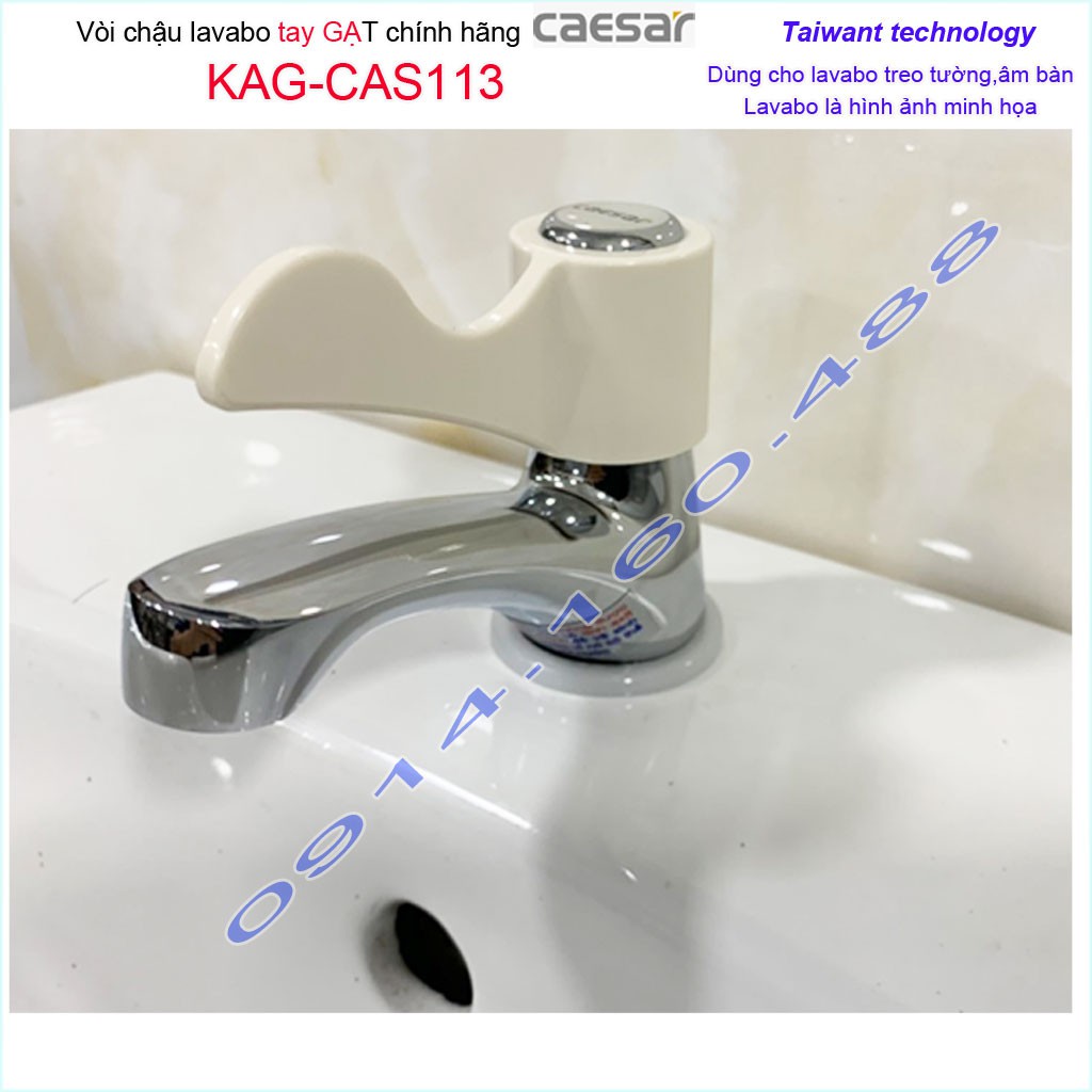 Vòi lạnh lavabo Caesar KAG-CAS113, vòi lavabo lạnh rửa mặt cao cấp nước mạnh sử dụng tốt