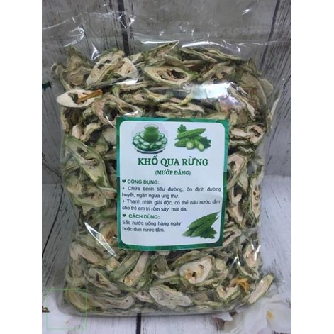 1kg Khổ Qua Rừng  thái lát phơi khô hàng xanh đẹp.