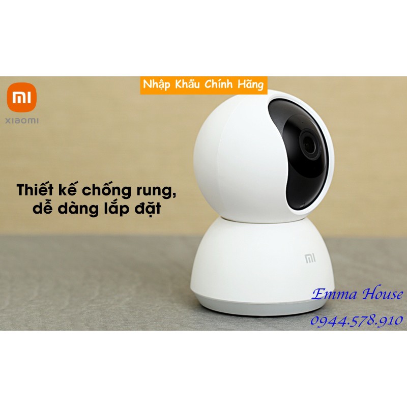 [Mã Hoàn Xu 50k] Bản Quốc Tế - Camera Xiaomi Mijia PTZ 1080p xoay 360° 2020 - Hàng Chính Hãng, BH 03 Tháng - Full box