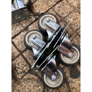 Bánh xe đẩy cao su mềm 75x25mm