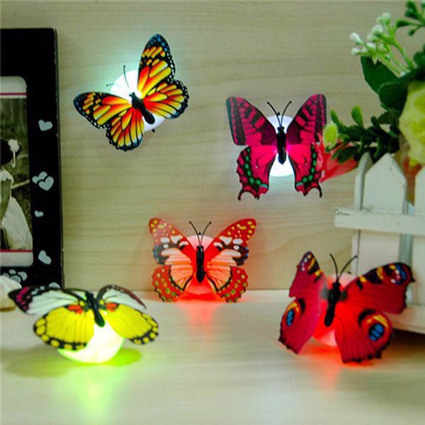 [FREE SHIP] Set 3 Đèn led hình bướm nhiều màu đa dạng [XẢ KHO HOT]