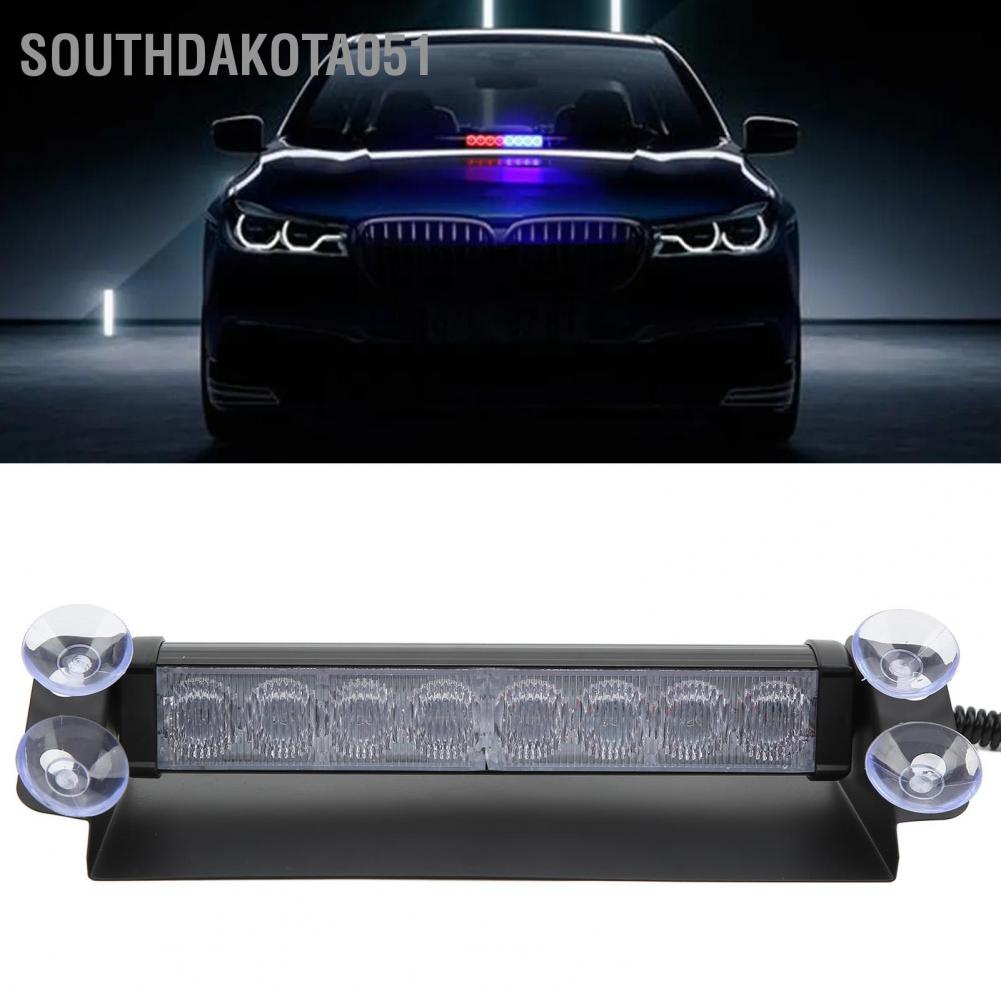 Hàng HOT Đèn flash LED Cảnh báo chiếu sáng nhấp nháy khẩn cấp Màu đỏ và Xanh lam Cho Xe Hơi Xe Tải【Southdakota051】