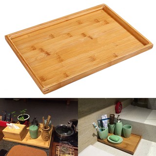 Khay gỗ chuyên dụng cho đựng trà làm trang trí 37x26cm