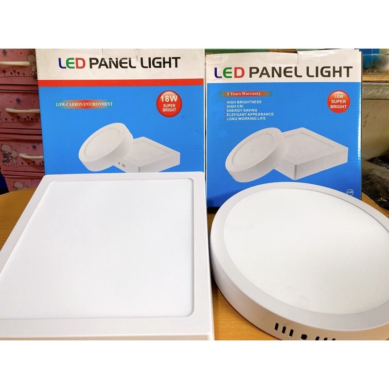 Đèn Led ốp trần nổi vuông, tròn 18W đèn trang trí