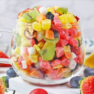 TÚI 1KG VỤN TRÁI CÂY SẤY LẠNH- TRÀ TRÁI CÂY💯 ẢNH THẬT