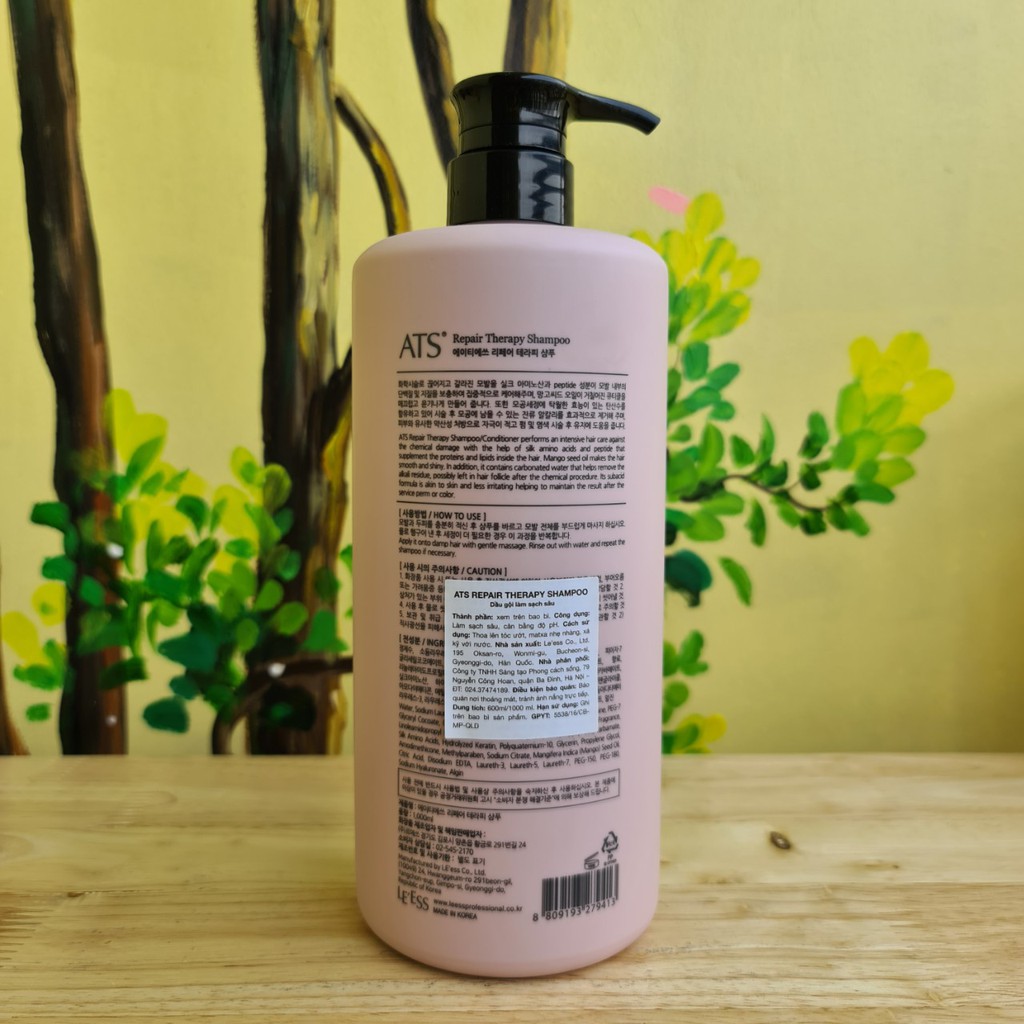 DẦU GỘI HOẶC DẦU HẤP ATS PHỤC HỒI TÓC UỐN REPAIR THERAPY 600ML - 1000ML