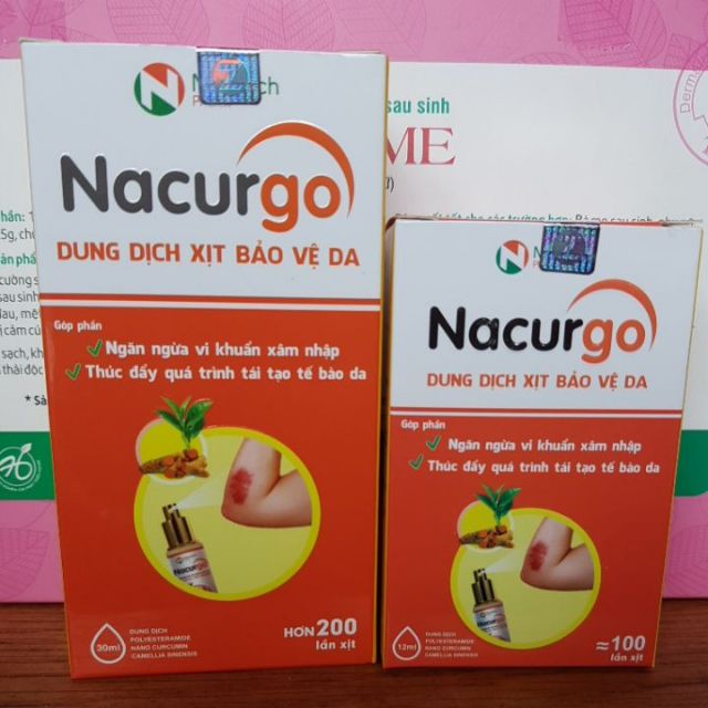 Dung dịch xịt màng sinh học bảo vệ da nacurgo