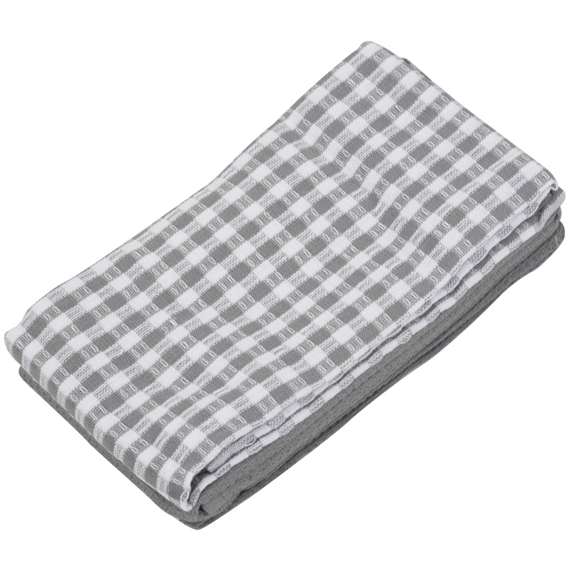 Set 3 Khăn Lau 100% Cotton Tự Nhiên Thấm Hút Tốt Không Xơ Vải 18x25 Inch