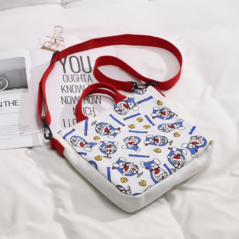 Túi Xách canvas In Hình Doraemon Dễ Thương Phong Cách Nhật Bản 2020 Cho Nữ