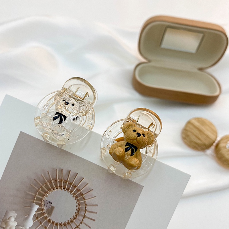 ✨✨(Hàng Mới Về) 1 Kẹp Tóc Móng Vuốt Gấu 3d Mini Bằng Acrylic Phong Cách Retro Cho Bé Gái (Hàng Mới Về) 1 Kẹp Tóc Móng Vuốt Gấu 3d Mini Bằng Acrylic Phong Cách Retro Cho Bé Gái