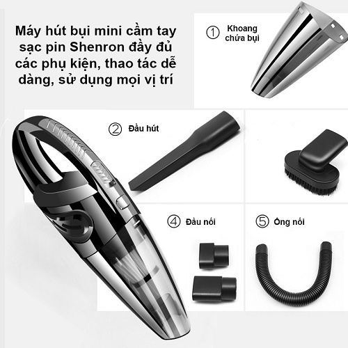 [ 𝑺𝑰𝑬̂𝑼 𝑯𝑼́𝑻 𝑩𝑼̣𝑰 ] Máy hút bụi cầm tay mini không dây cao cấp bản Adapter - Đông Bắc pin cực khỏe