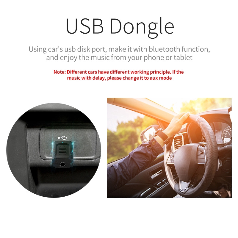 Đầu chuyển đổi thu phát âm thanh Bluetooth không dây 5.0 USB 4 trong 1 cho máy tính TV Audio