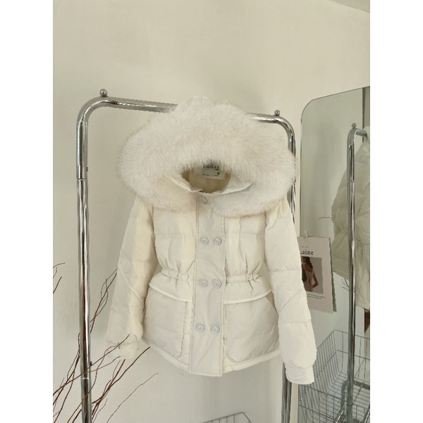 Order 2 ngày  ÁO KHOÁC PHAO LÔNG VŨ MŨ LÔNG THẮT ĐAI EO/ ÁO KHOÁC PHAO LÔNG VŨ DÁNG vừa  cao cấp QUẢNG châu