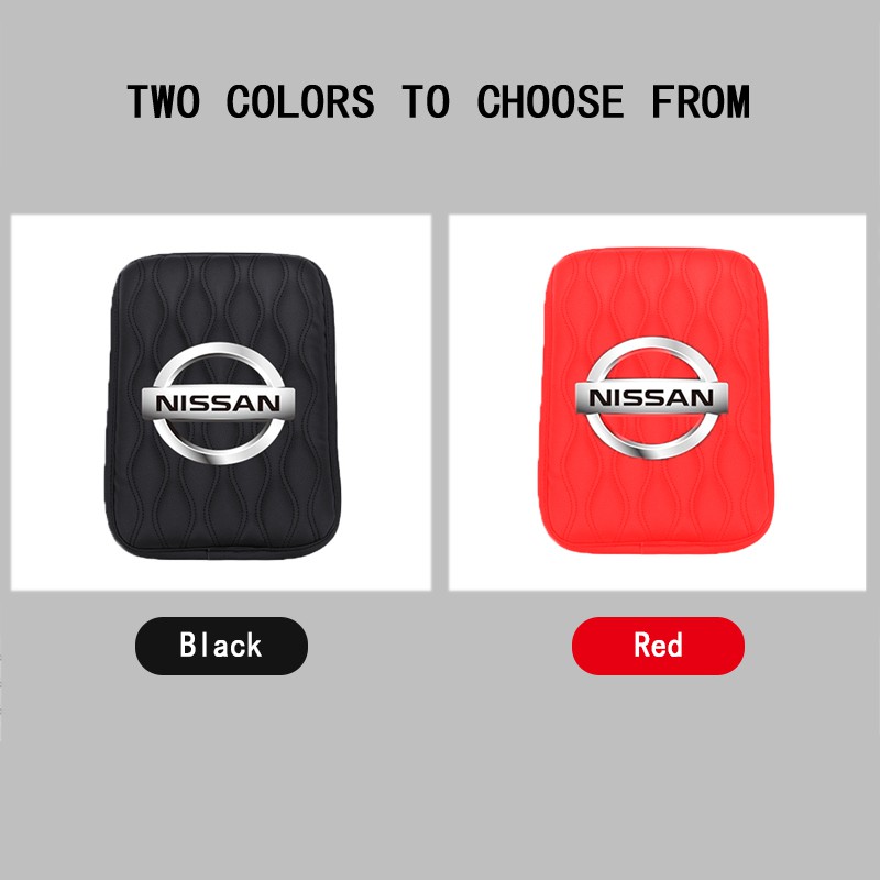 Đệm Da Lót Hộp Tỳ Tay Chống Nước Thông Dụng Cho Nissan Almera Grand Livina Sentra Navara Frontier Latio X-Trail Serena NV200 NV350