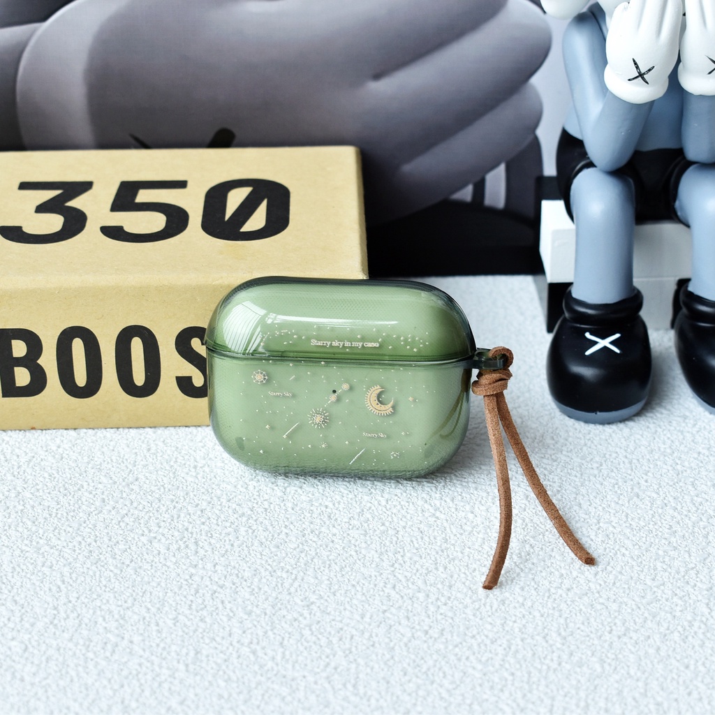 Vỏ Bảo Vệ Hộp Sạc Tai nghe không dây Apple Airpods 3 2021 1 / 2 pro pro 2 2022 Hình Bầu Trời Sao Sáng Tạo