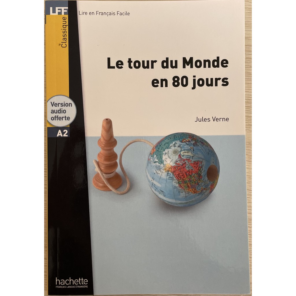 Sách - Pháp : LFF A2 - Le tour du Monde en 80 jours - kèm CD