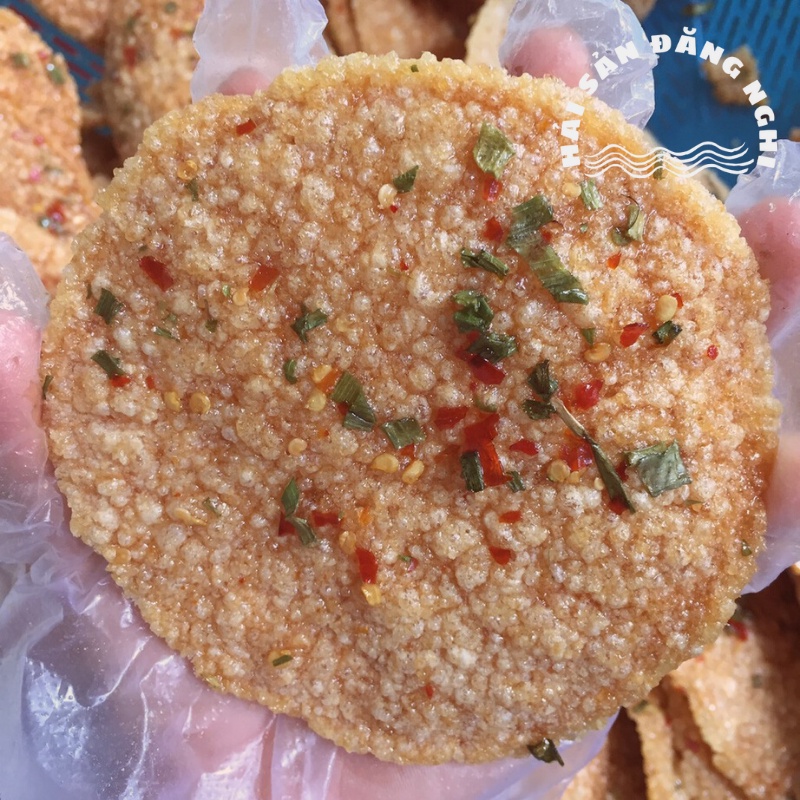 Cơm Cháy Chiên Mắm Hành Ớt Beo Béo Thơm Ngon Giòn Rụm Gói 3 Miếng Ít Vụn
