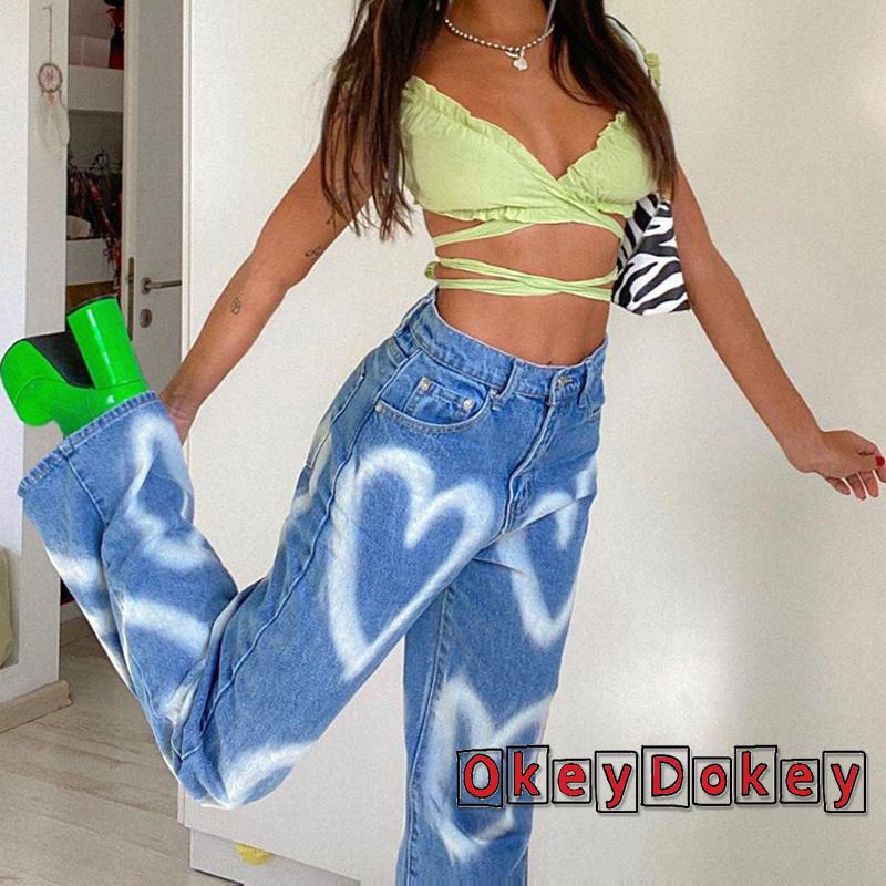 Quần Jean Dài Lưng Cao Dáng Ôm Vải Denim Kiểu Vintage Thời Trang 2020 Cho Nữ