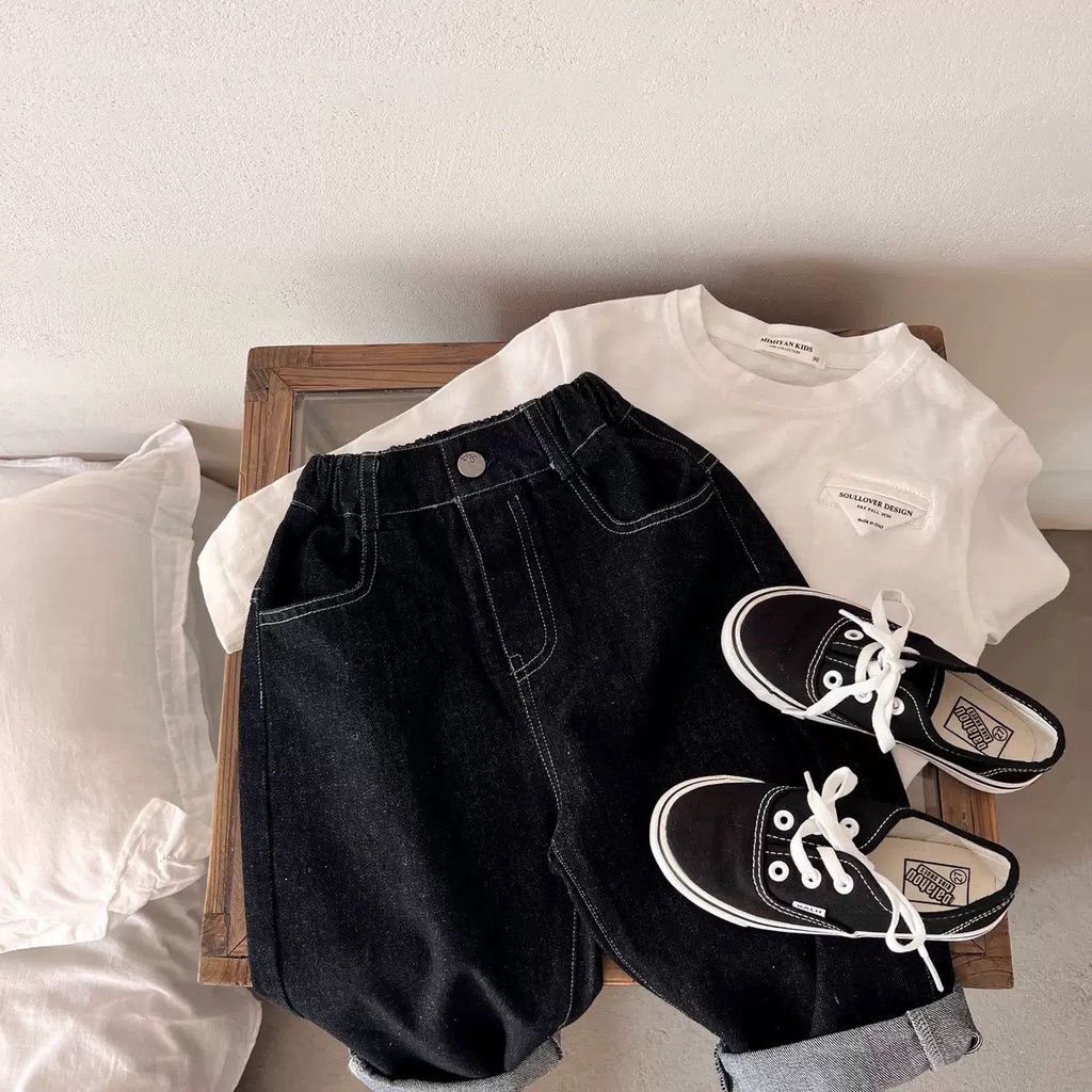 ( Ảnh Thật) Quần jeans baggy Bé Trai- Bé Gái