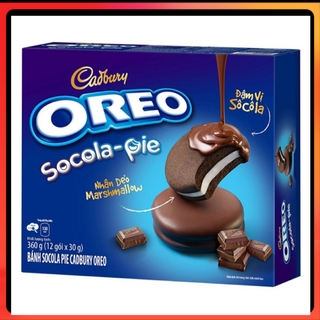 Bánh Oreo Socola- Pie Nhân Dẻo Marshmallow Hộp 360gr