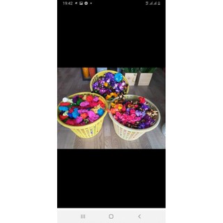 Vải voan làm hoa handmade khách đặt
