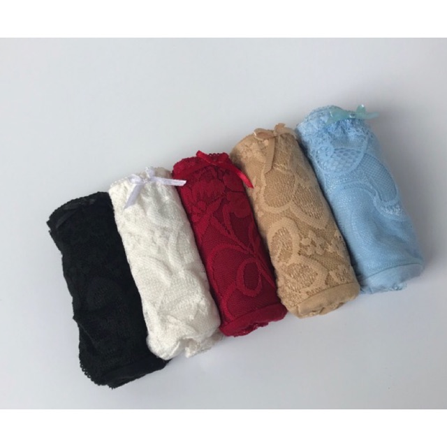 Hộp 5 quần cotton phối ren | BigBuy360 - bigbuy360.vn