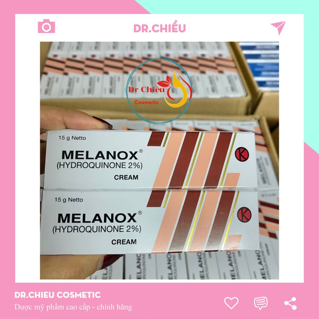 Melanox Forte - Hydroquinone 2%, 4% (15g)- Kem hỗ trợ giảm thâm nám,tàn nhang