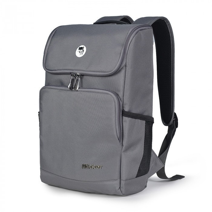 [BẢO HÀNH TRỌN ĐỜI SẢN PHẨM] Balo Laptop Mikkor Nomad 14" - Grey- Chất Liệu:vải 1000DKorea - PU chống thấm