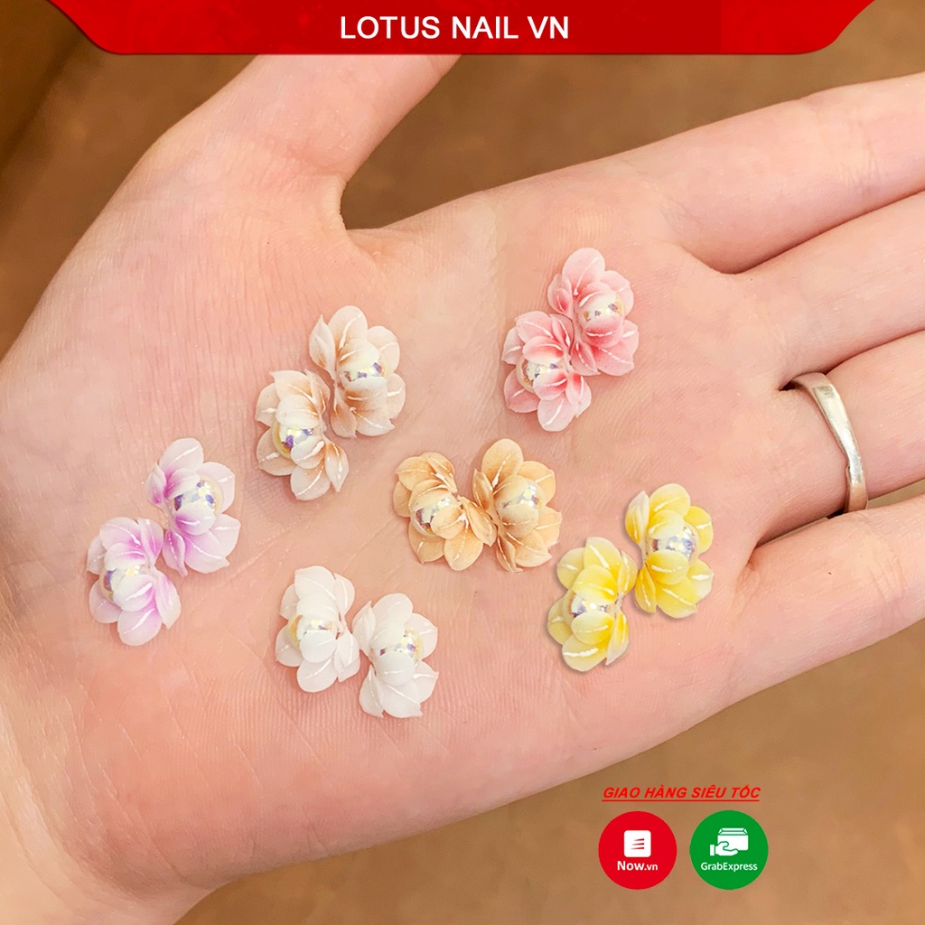 Hoa bột nail, hoa bột ngọc trang trí móng siêu xinh