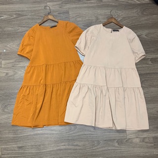 Váy babydoll đũi tầng