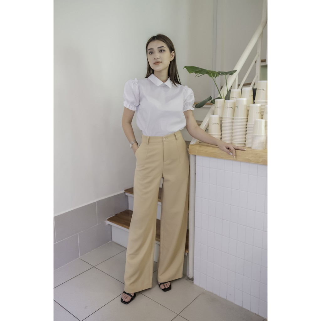 HEYBEE Quần dáng suông màu trơn HT283 | BigBuy360 - bigbuy360.vn