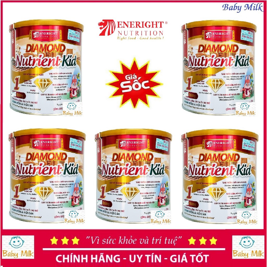 Combo 5 lon sữa bột Diamond Nutrient Kid 1 (700g) (Date Mới Nhất)