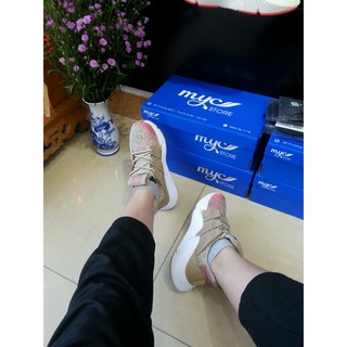 Giày prophere xám kẻ hồng