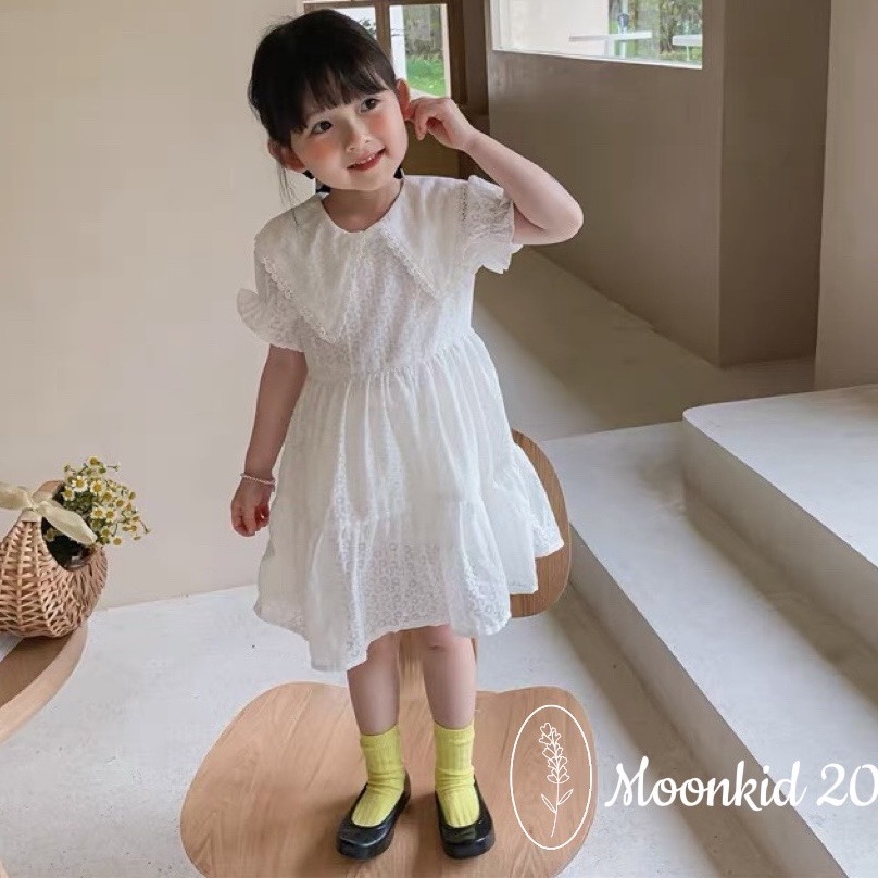 Váy Ren Voan đầm công chúa cao cấp bé gái 8-20kg