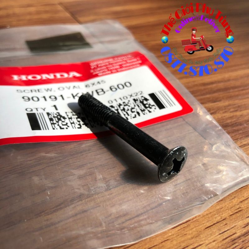 Ốc gù tay lái Vario, AB Zin chính hãng mới - 90191-KWB-600