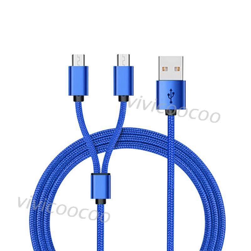 Dây Cáp Sạc Usb 2.0 Loại A Đầu Cắm Kép Micro Usb Cho Samsung Huawei