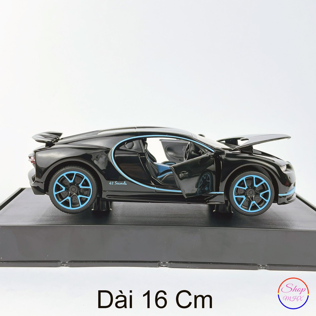 Ô tô đồ chơi Xe mô hình sắt Bugatti Chiron TẶNG KÈM BIỂN SỐ tỉ lệ 1:32 hãng Miniauto