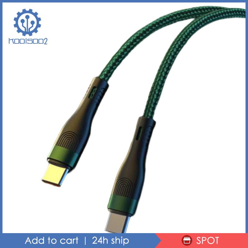 Dây Cáp Koolsoo2 39inch USB Type C 100W Sang Type C Cho Điện Thoại