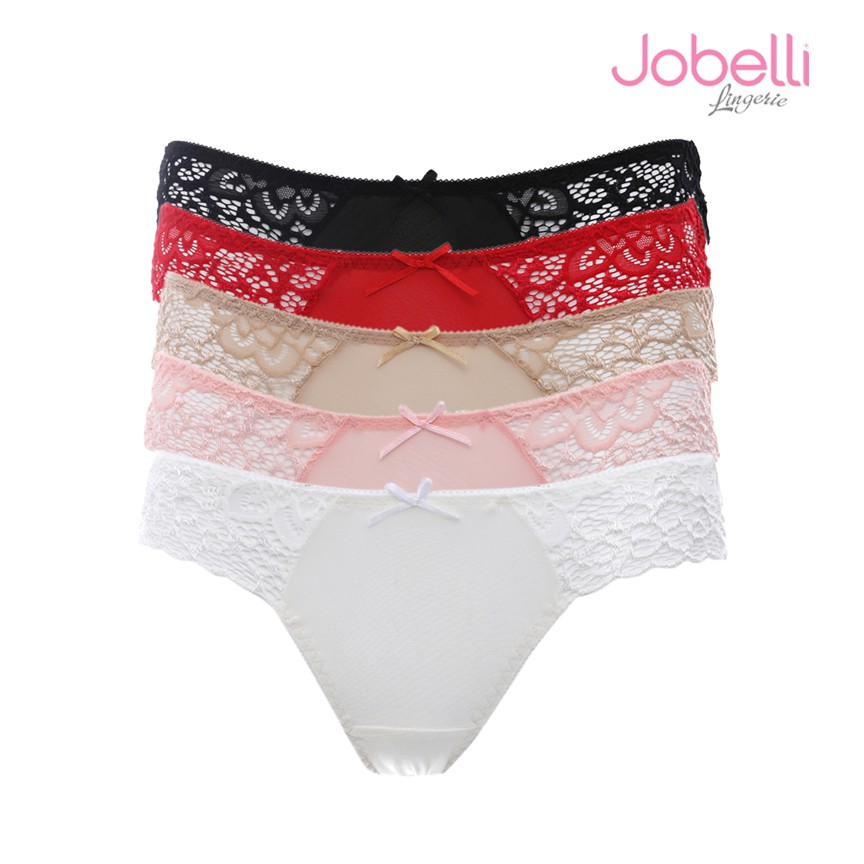[JOBELLI] Combo 5 quần lót nữ thun lạnh phối ren quyến rũ 1267