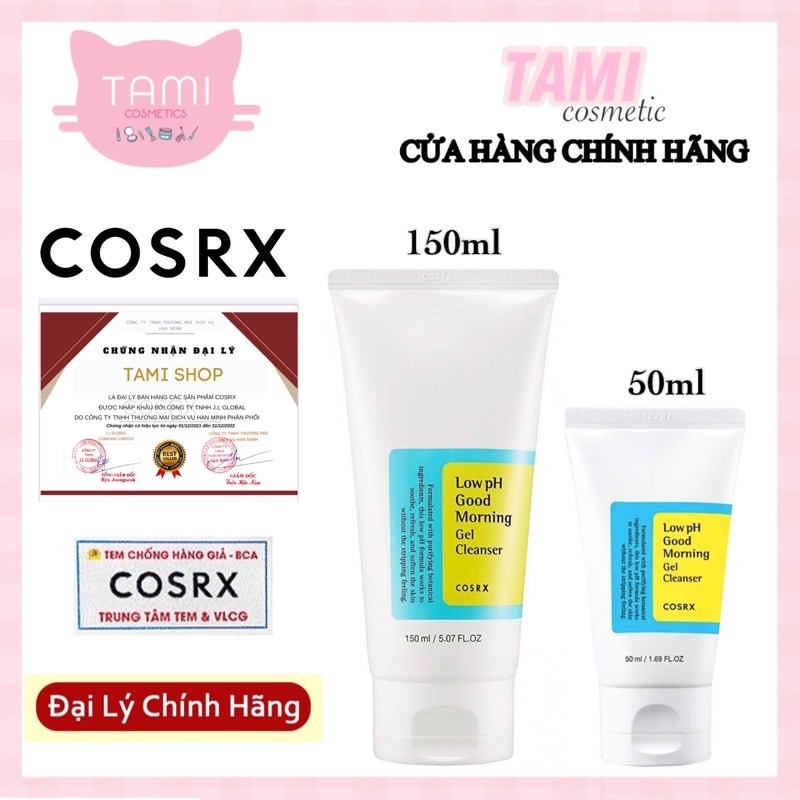 Sữa Rửa Mặt Cosrx Low pH Good Morning Gel Cleanser