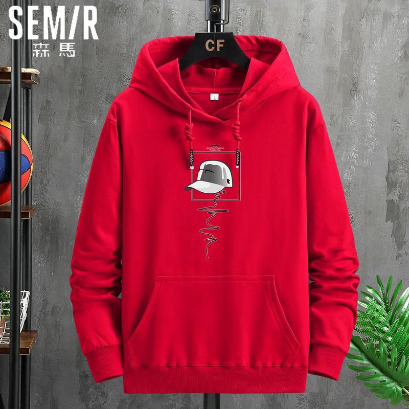 Áo Hoodie Dáng Rộng Vải Cotton Mỏng Màu Trơn Thời Trang Mùa Xuân Mới Cho Nam