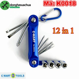 Bộ tua vít xếp C-Mart K0018 12 chi tiết