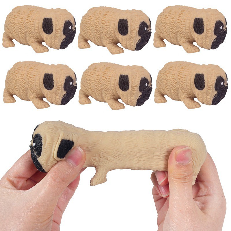 HOT TRENDCon chó PUG siêu kute-đồ chơi squishy hình con chó PITBULL đáng yêu kéo dài GUDETAMA giúp giảm căng thẳng