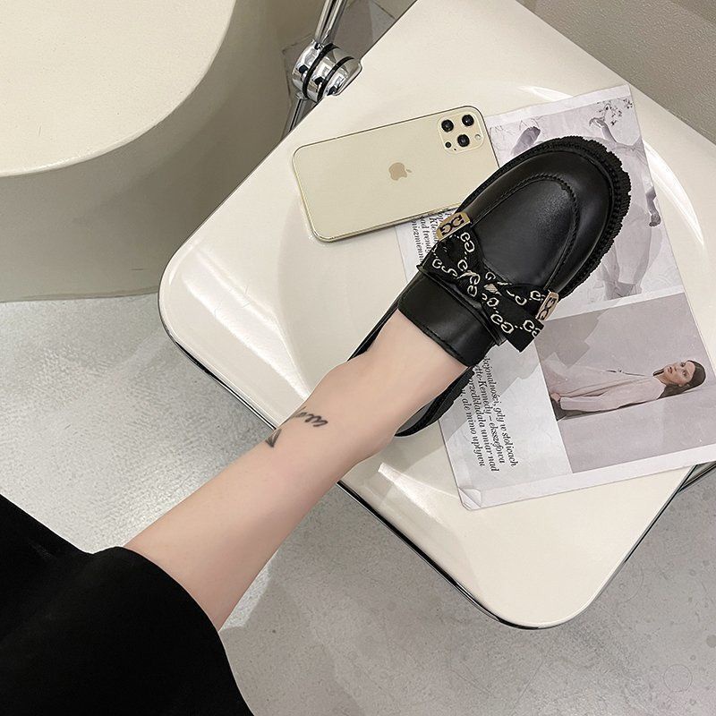 Giày Lười Đính Nơ Đáng Yêu Thời Trang Cho Nữ