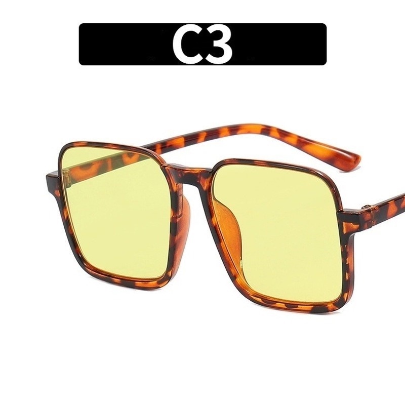 Kính Chống Nắng Nửa Gọng Hình Vuông Cỡ Lớn Thời Trang Mùa Hè