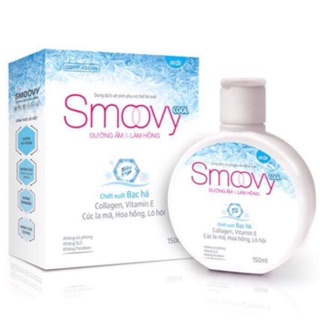 Dung dịch vệ sinh phụ nữ Smoovy Cool - Dưỡng ẩm và làm hồng vùng kín (150ml)