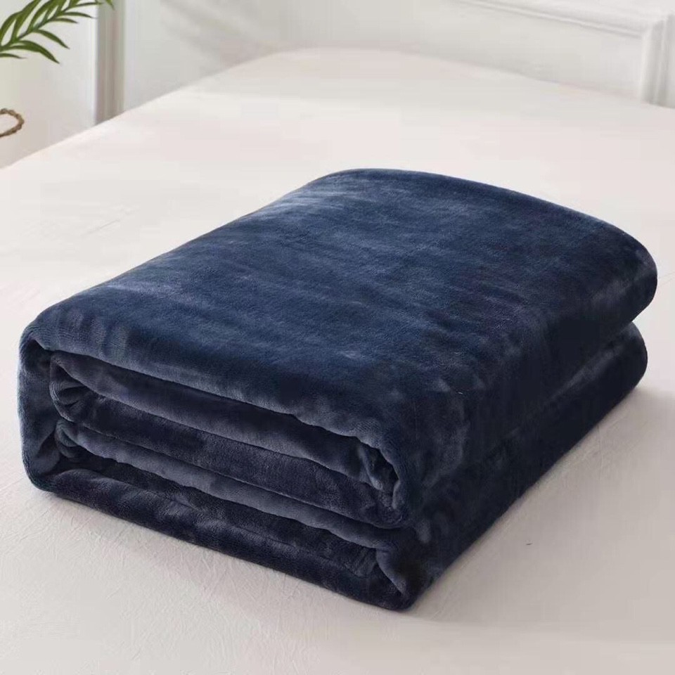 Chăn lông thỏ Blanket loại siêu dày 2,4kg có túi đựng hộp sang trọng y ảnh hai mặt trơn mềm mịn