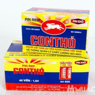 Hộp 40 viên pin con thỏ size aa, aaa