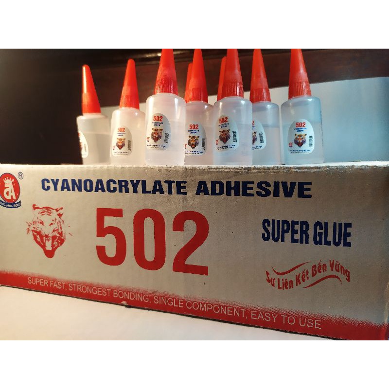 Keo 502 keo dán đa năng siêu dính con voi chai lớn và nhỏ