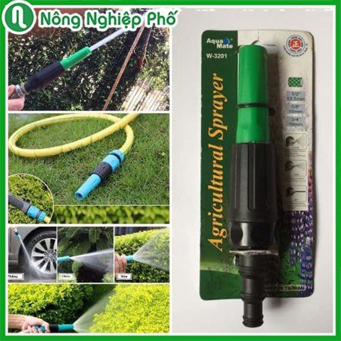 Vòi phun ( tưới ) đa năng Aqua Mate W3201 - dùng cho sân vườn, rửa xe